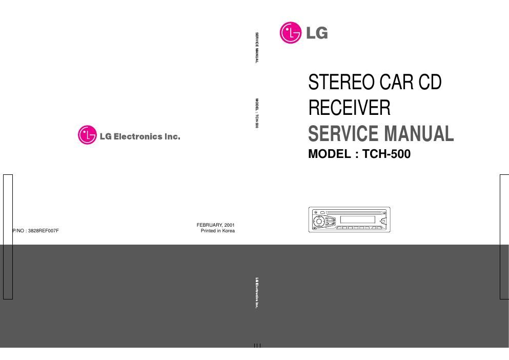lg tch 500 service manual