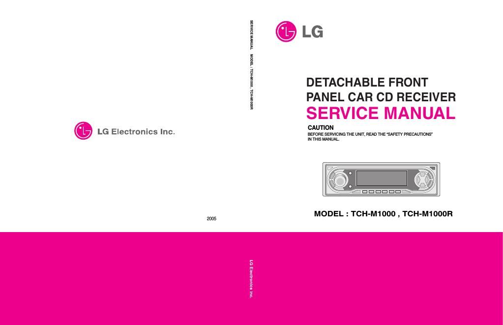 lg tchm 1000 r service manual