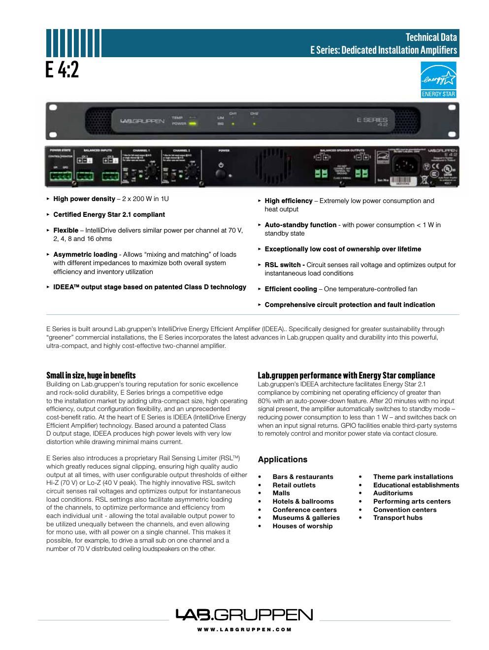 labgruppen e 4 2 datablad e n