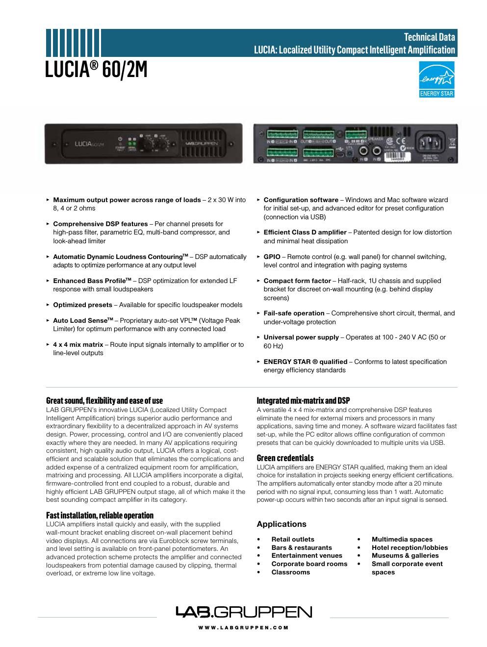 labgruppen lucia 60 2m datablad en