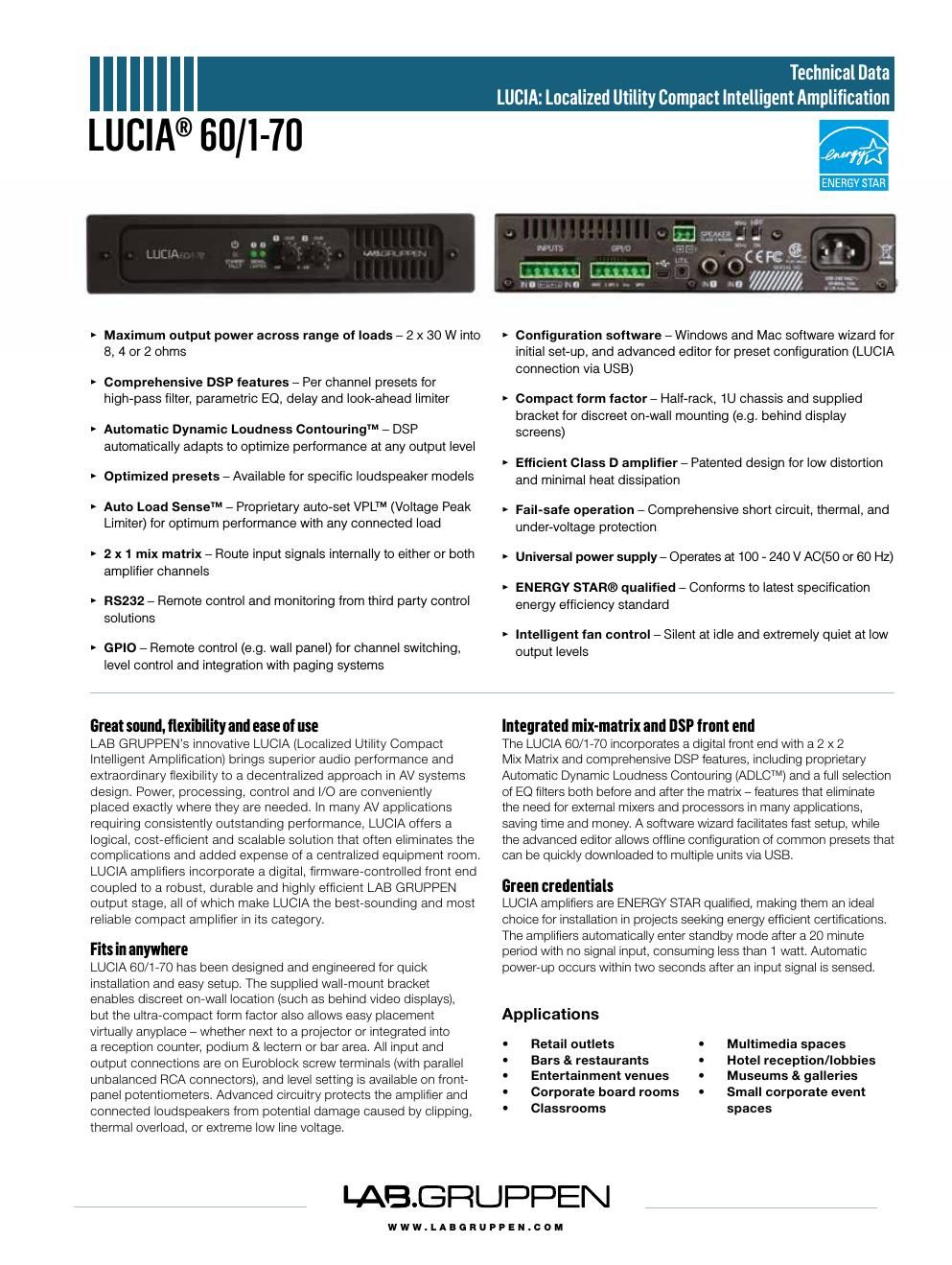 labgruppen lucia 60 70 datablad en