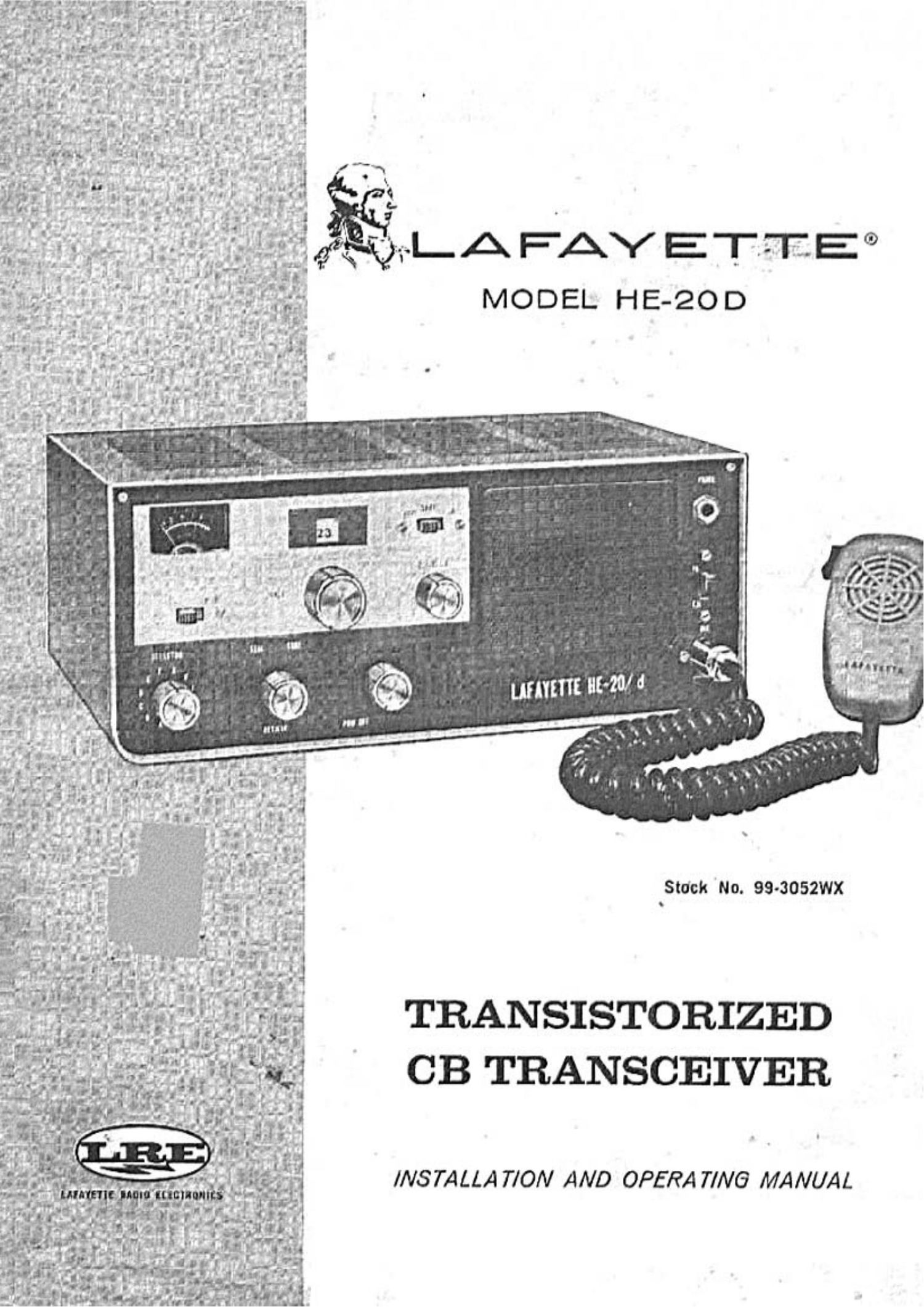 Lafayette HE 20 D Owners Manual