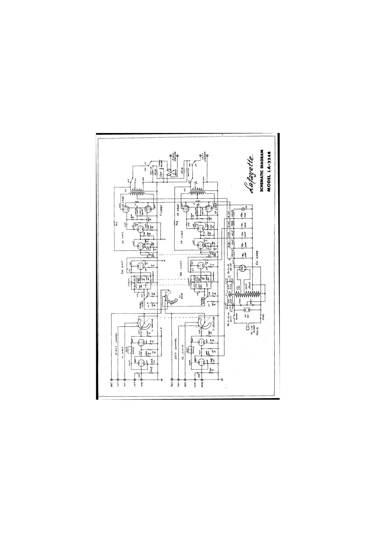 Lafayette KLA 224 B Schematic