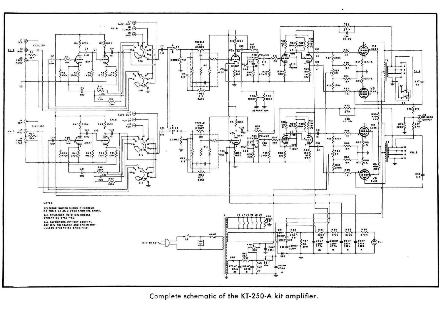 Lafayette KT 250 A Schematic