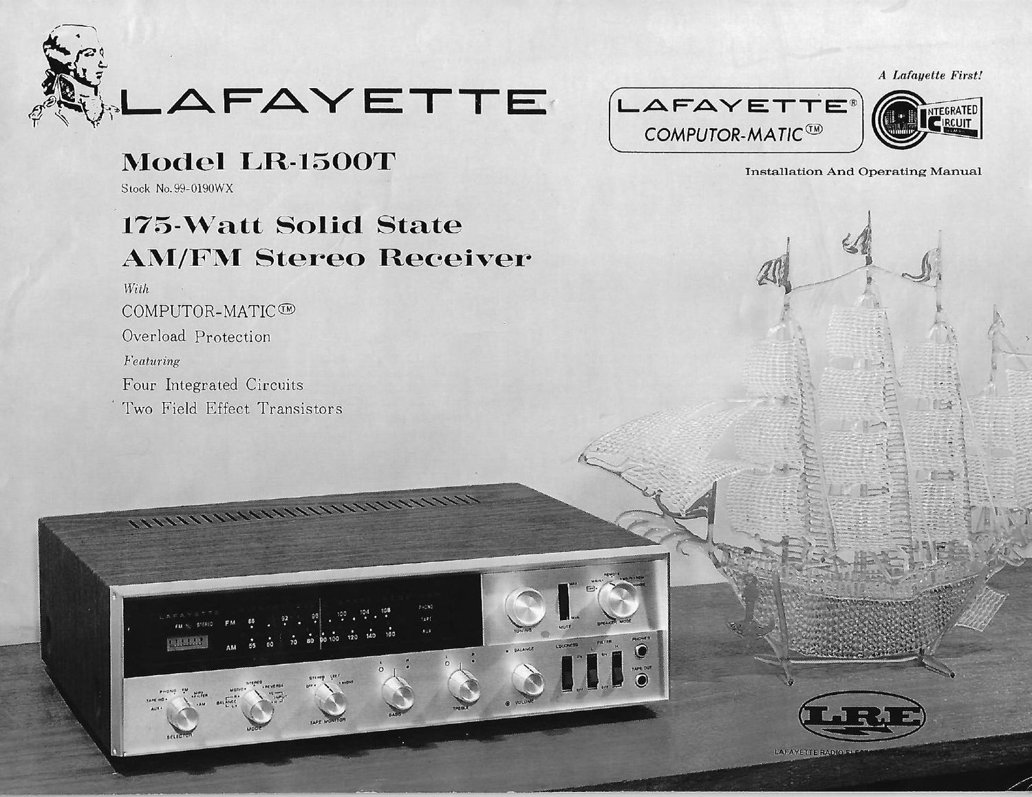 Lafayette LR 1500T Owners Manual Schematic