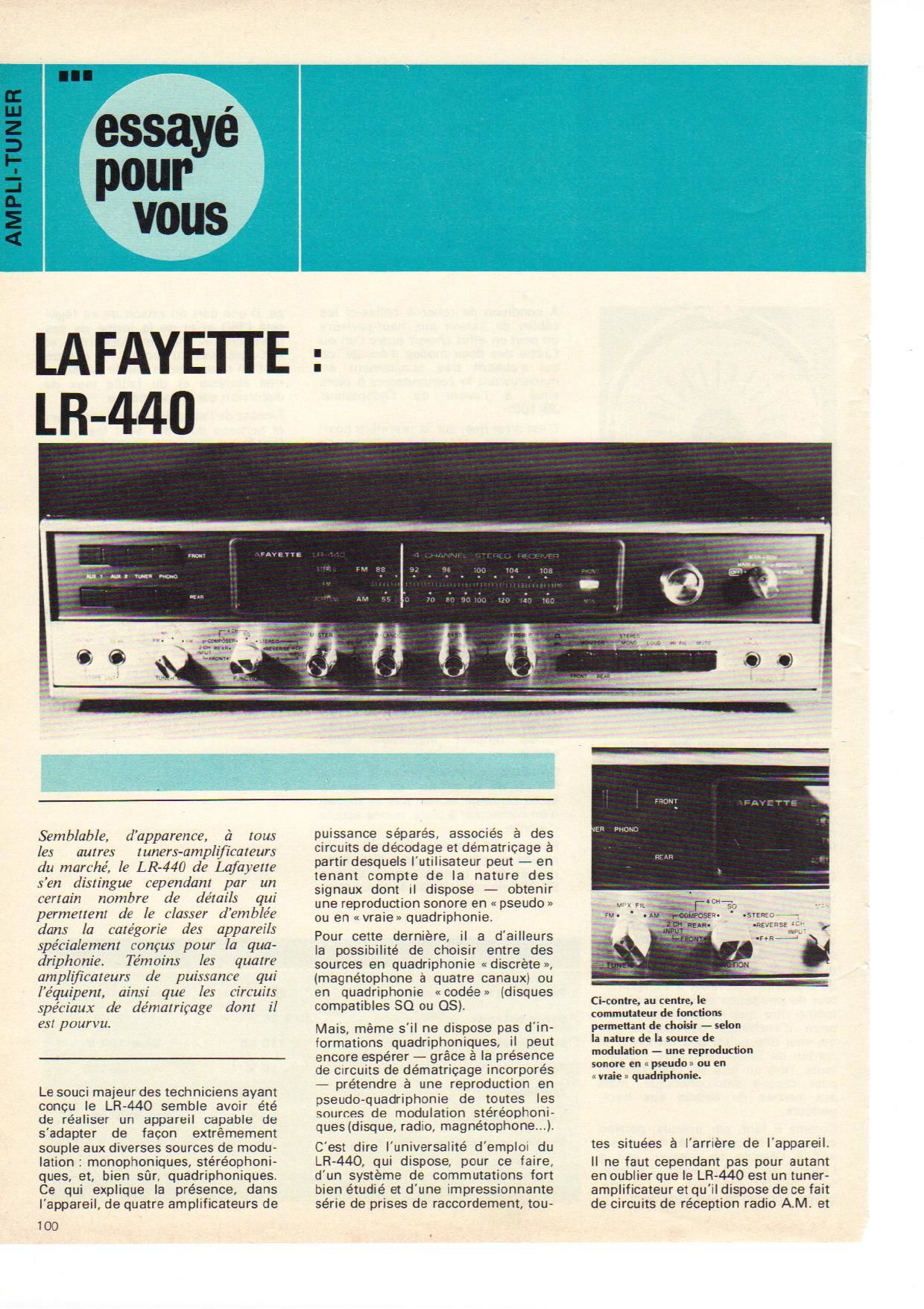Lafayette LR 440 Test