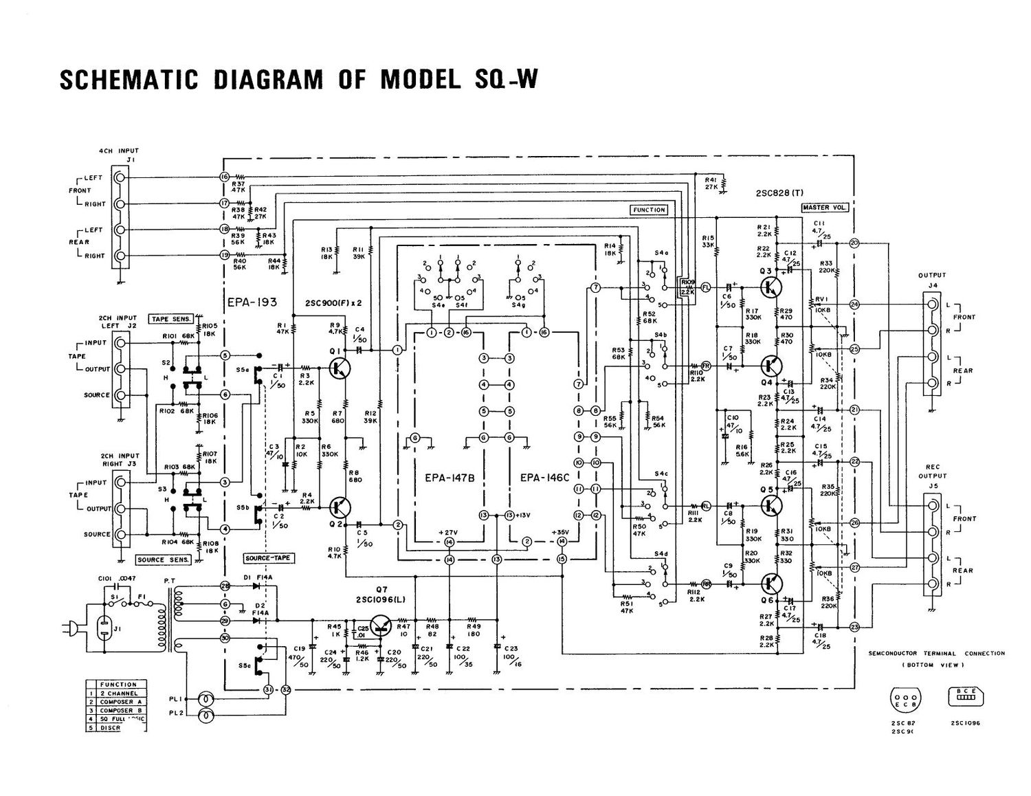 Lafayette SQ W Schematic