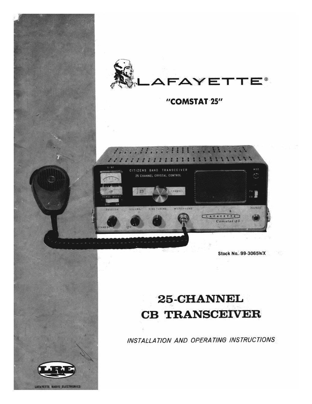 lafayette comstat 25 owners manual