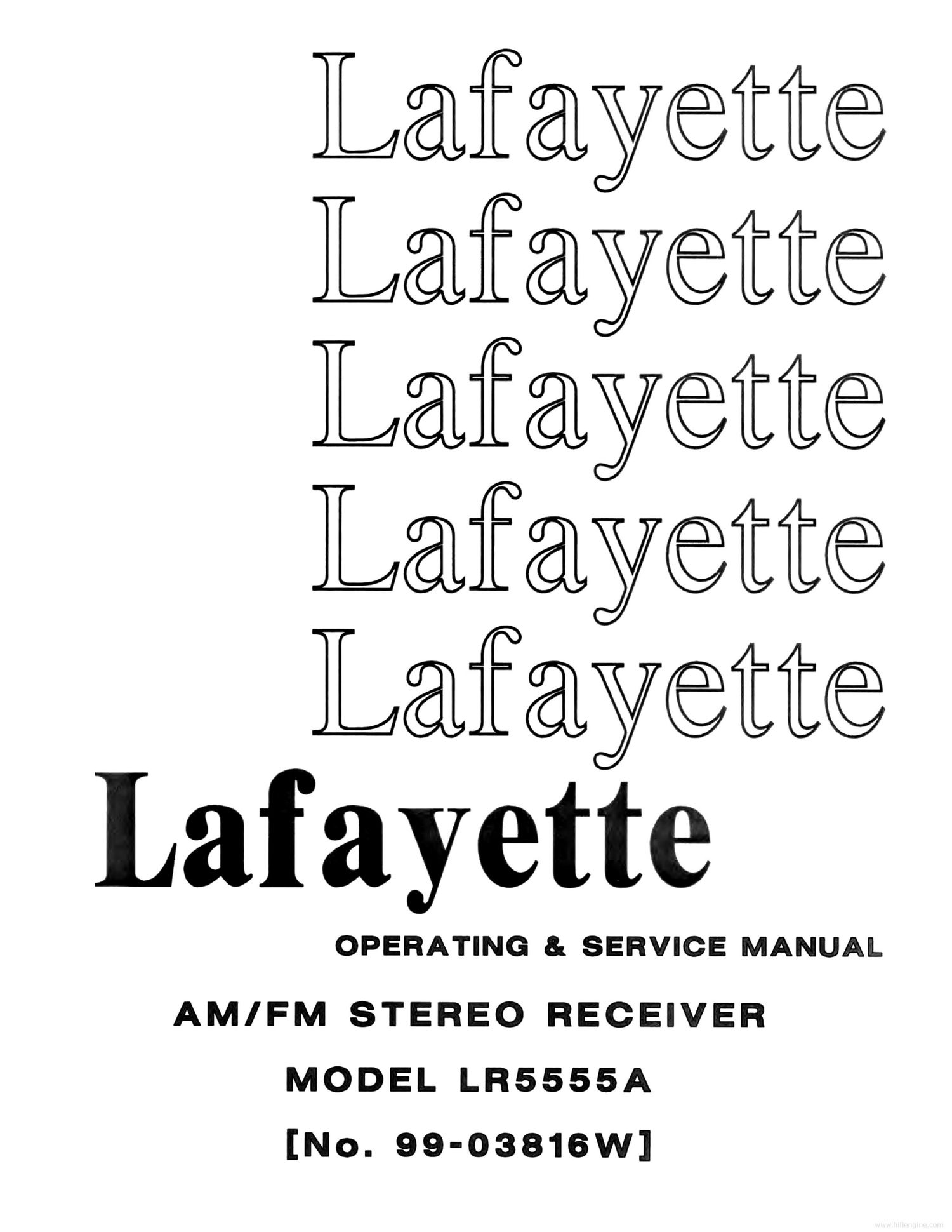 lafayette lr 5555a op service en