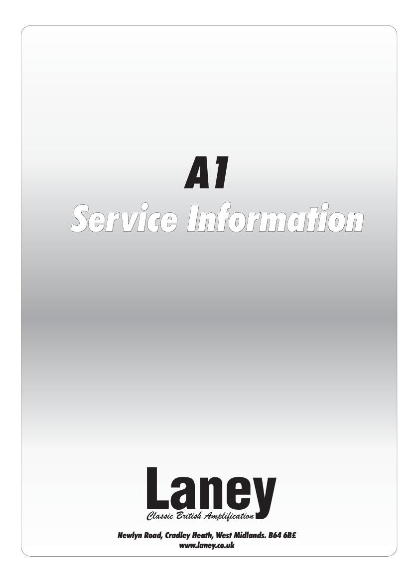 laney A1 Service Manual