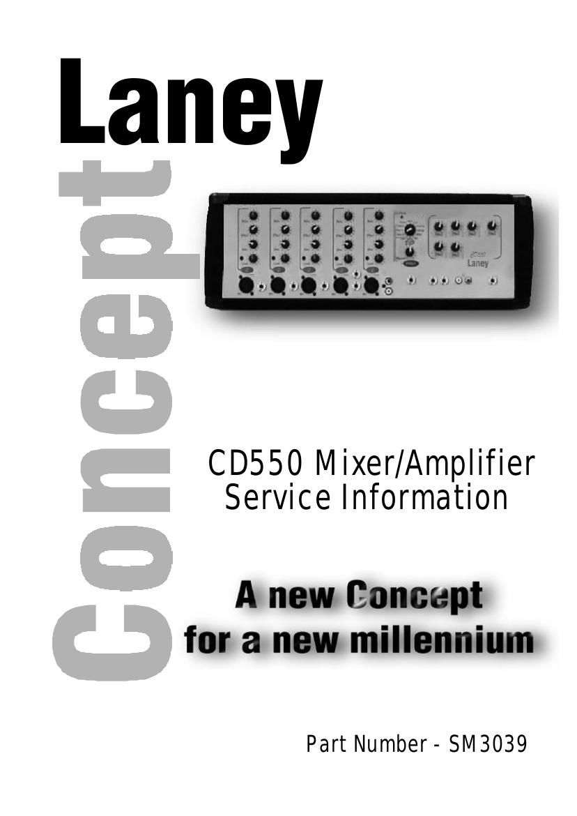laney CD550 Service Manual