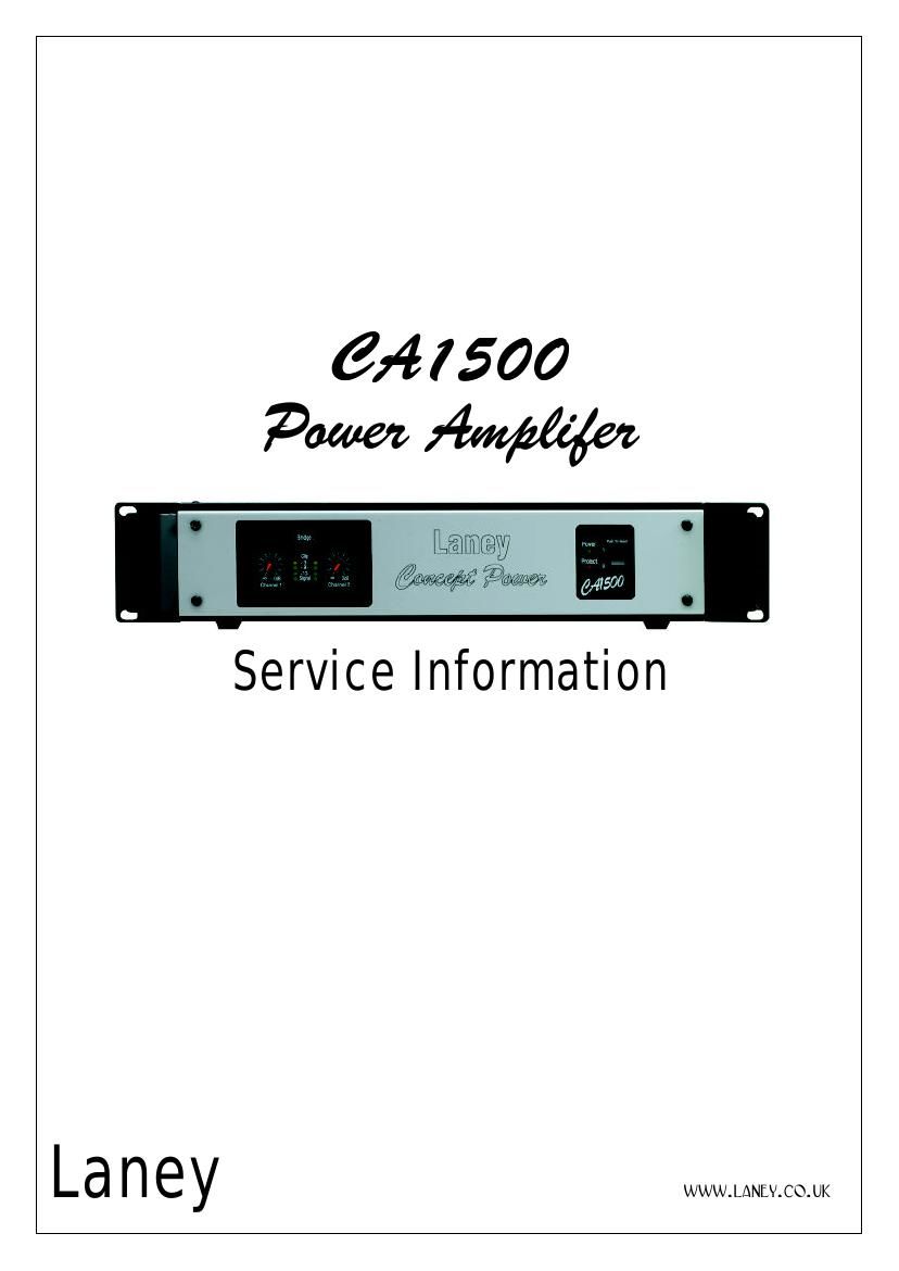 laney CA1500 Service Manual