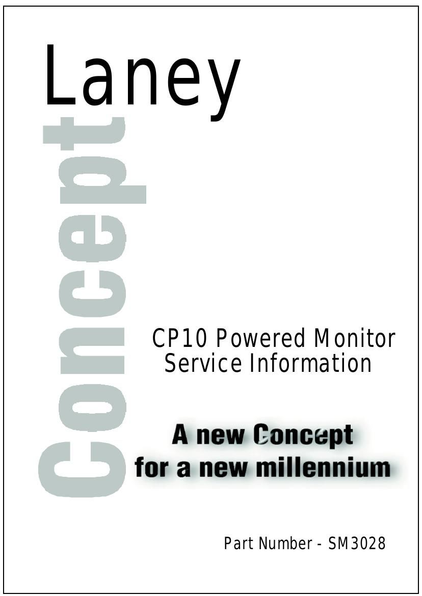laney CP10 Service Manual