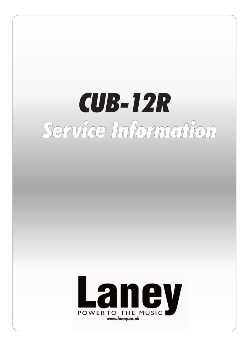 laney CUB 12R Service Manual