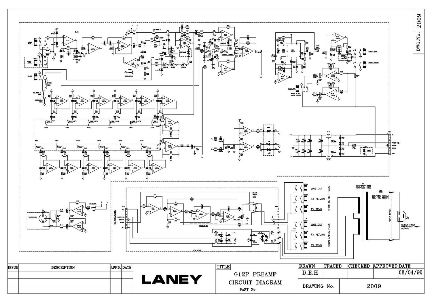 laney g12 pre amp