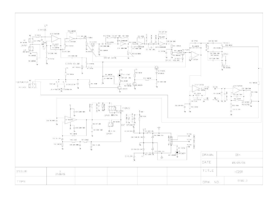 laney HC25R Schematic