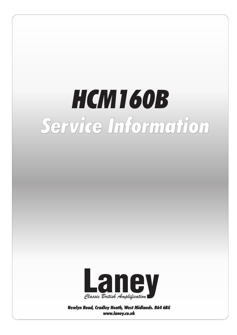 laney HCM160B Service Manual