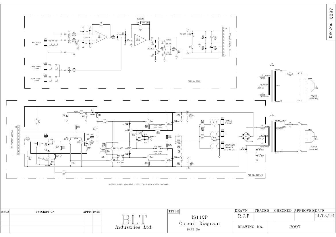 laney IS112P Schematic