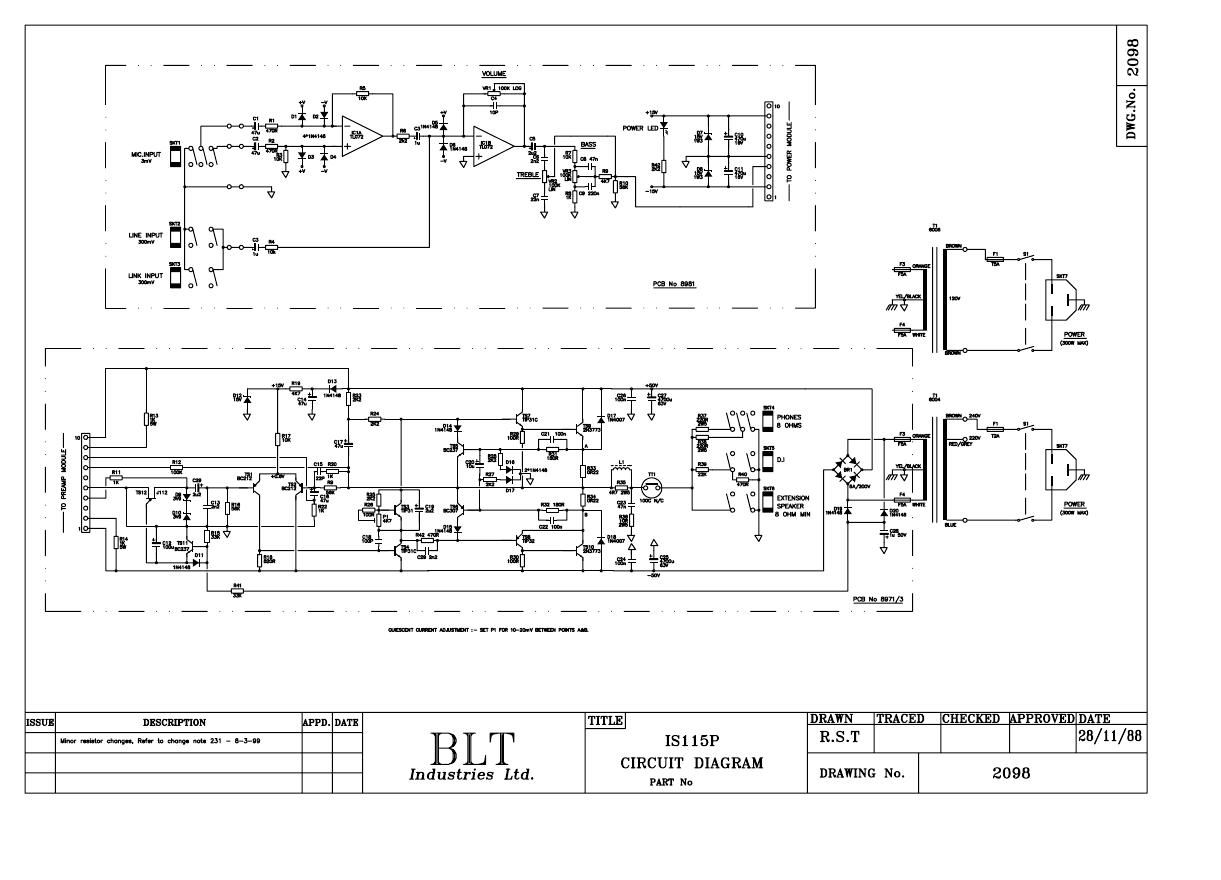 laney IS115P Schematic