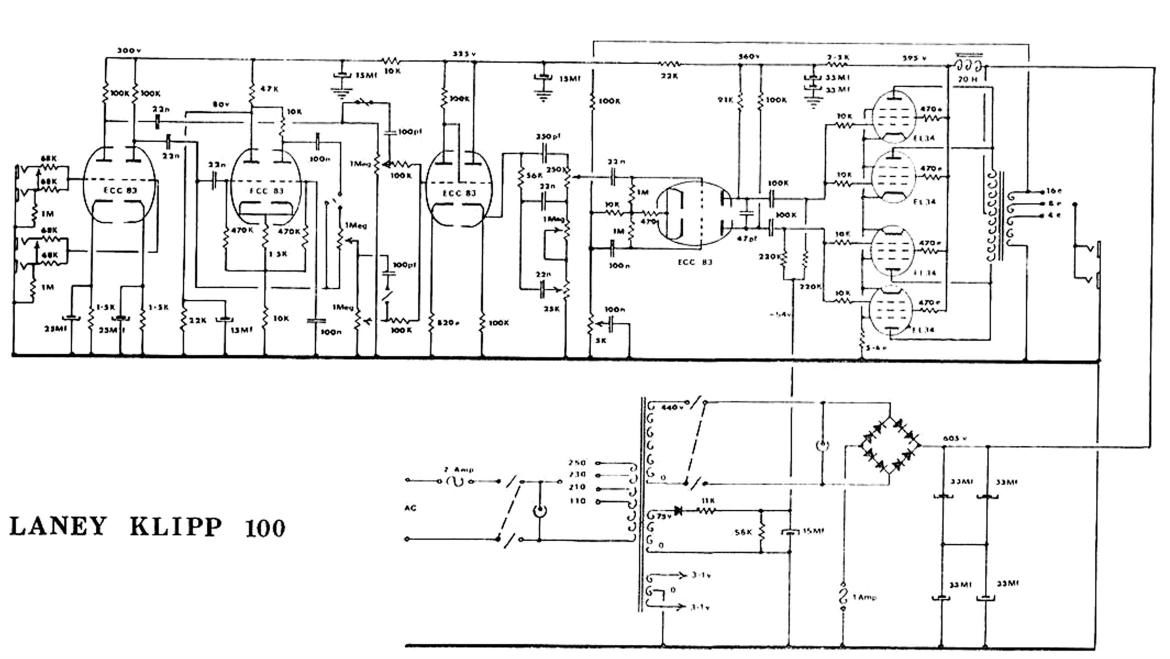 laney klipp 100 schematic