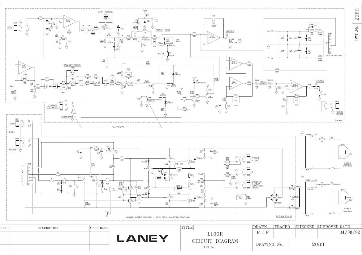 laney L100R Schematic