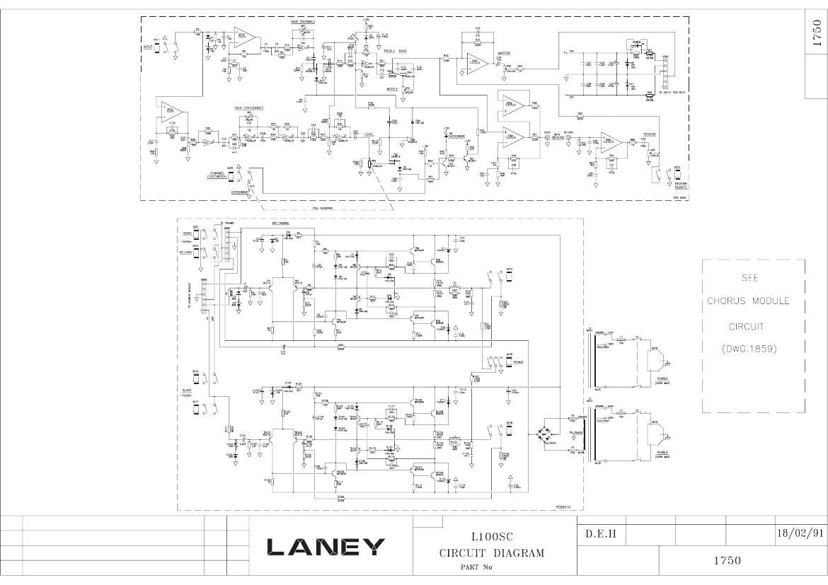 laney L120SC Schematic