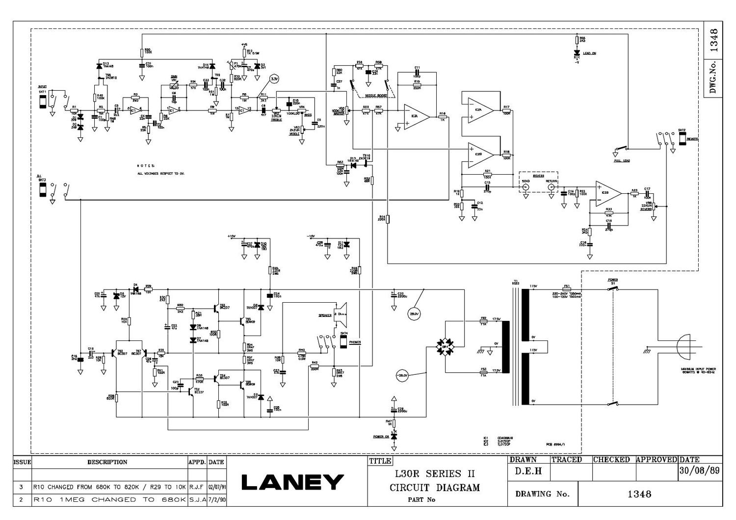 laney L30R Schematic