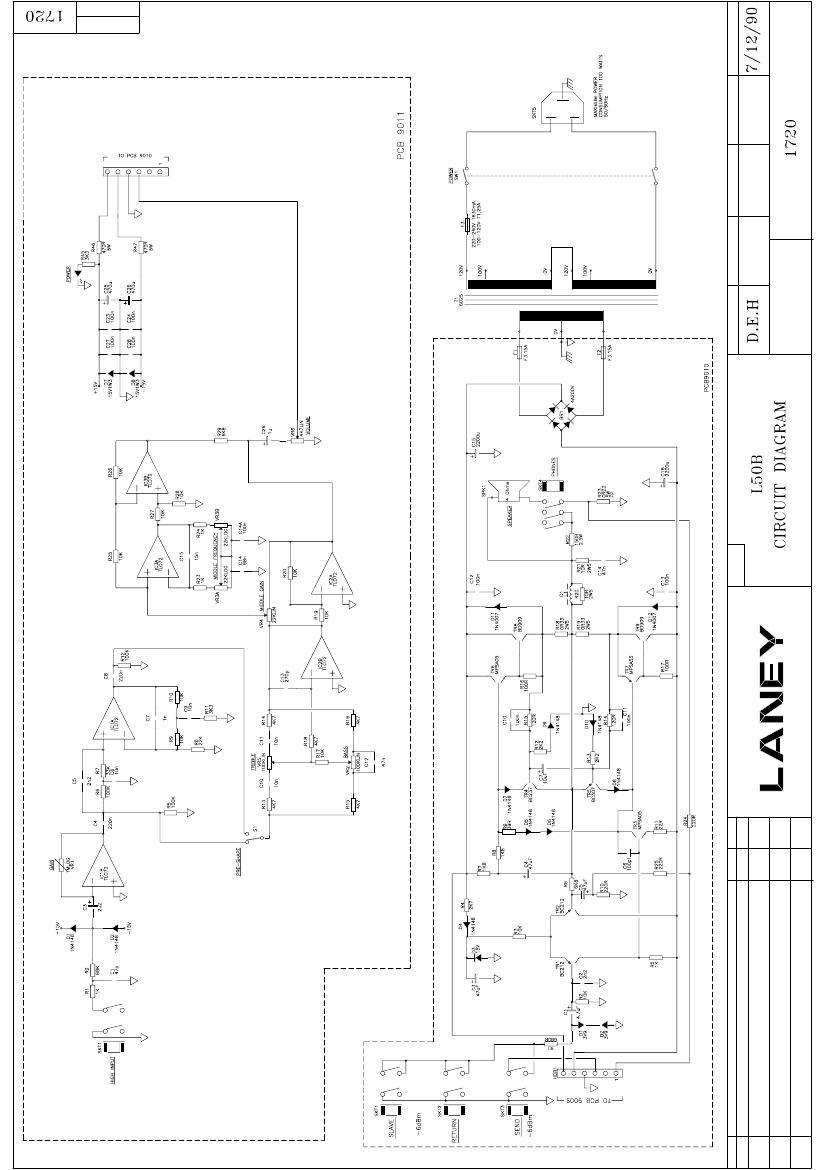 laney L50B Schematic