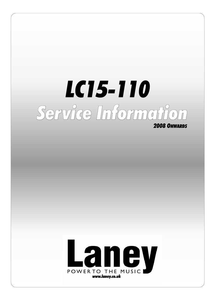 laney LC 15 110 2008 Service Manual