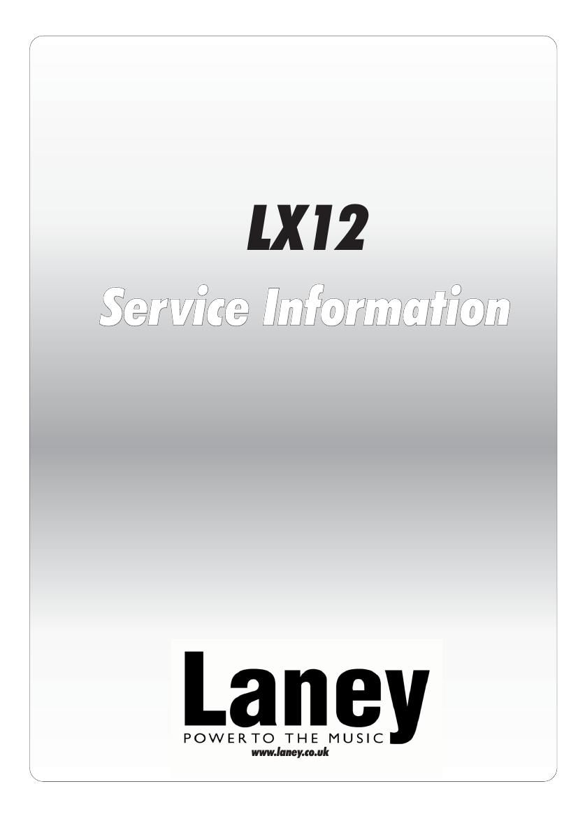 laney LX12 Service Manual
