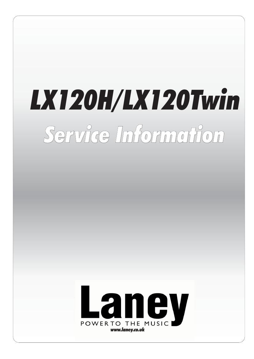 laney LX120H LX120 Twin Service Manual