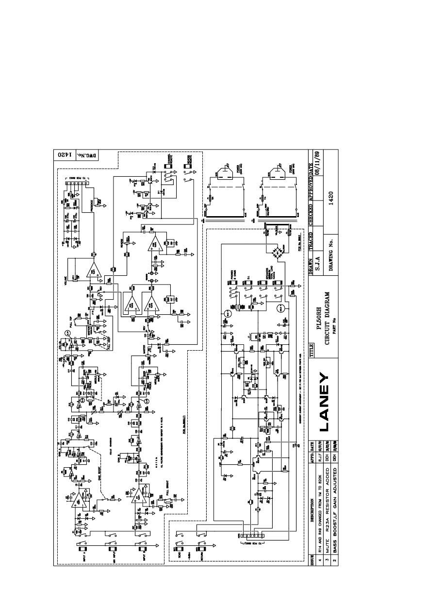 laney PL50RH Schematic