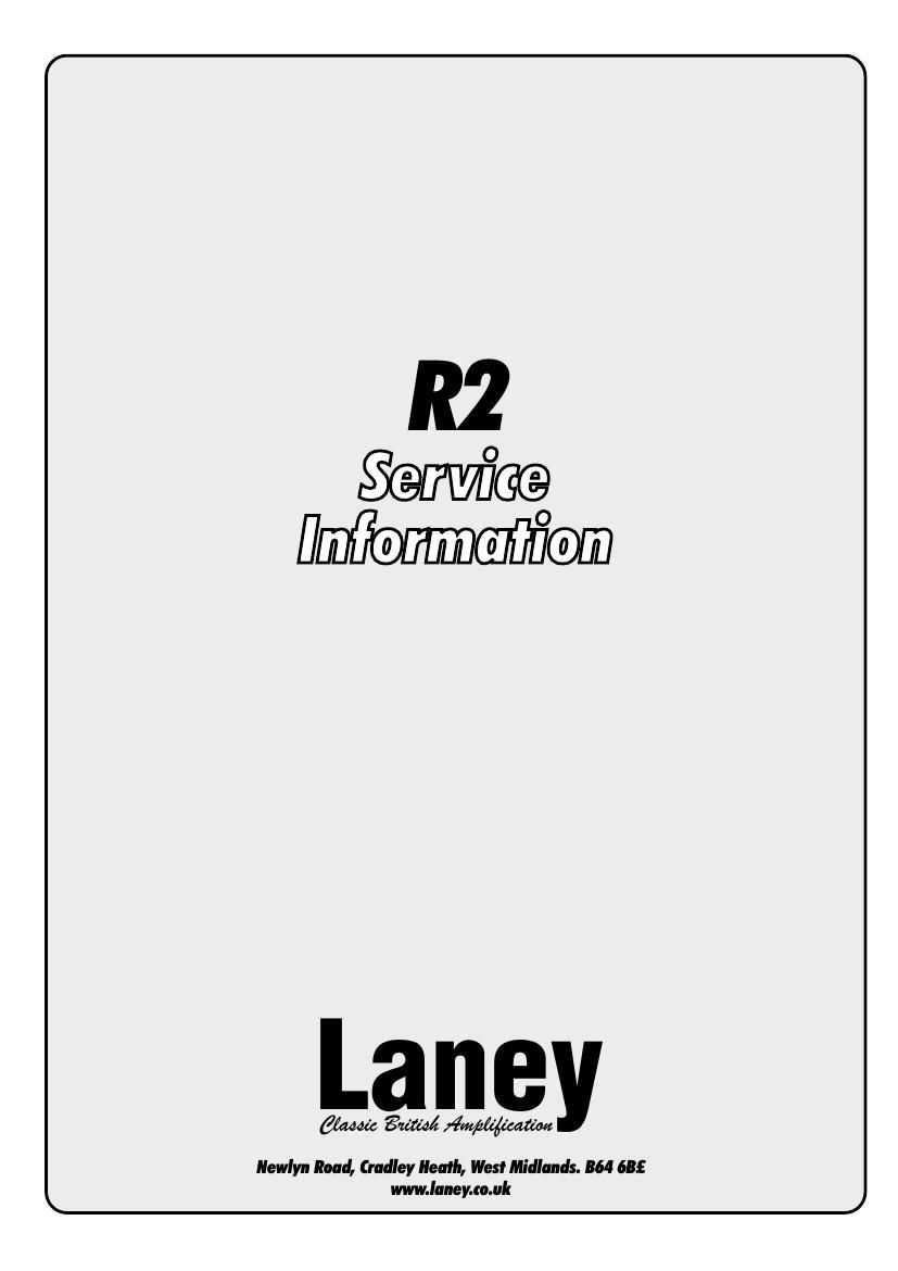 laney R2 Service Manual