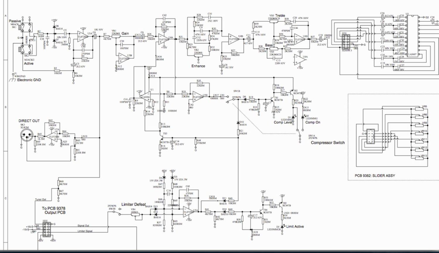 laney RB4 Preamp Schematic