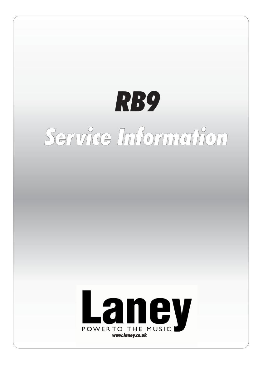 laney RB9 Service Manual