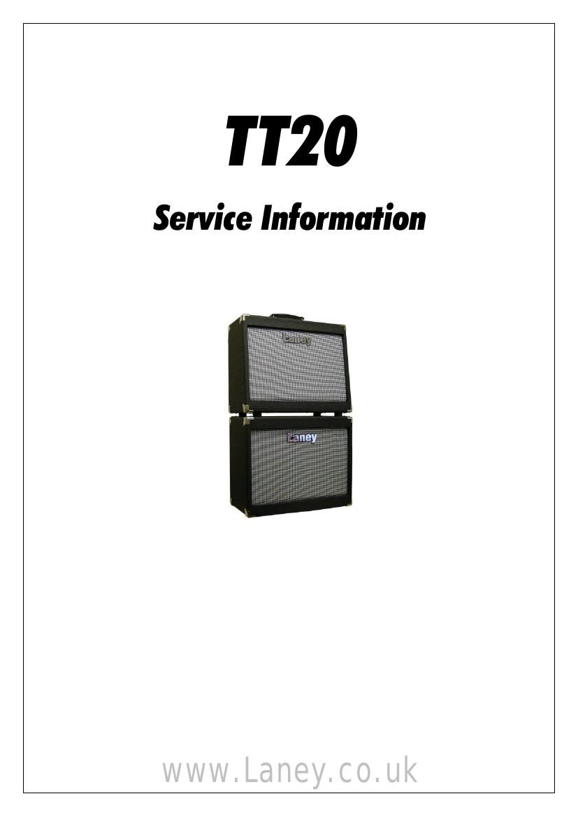 laney TT20 Service Manual