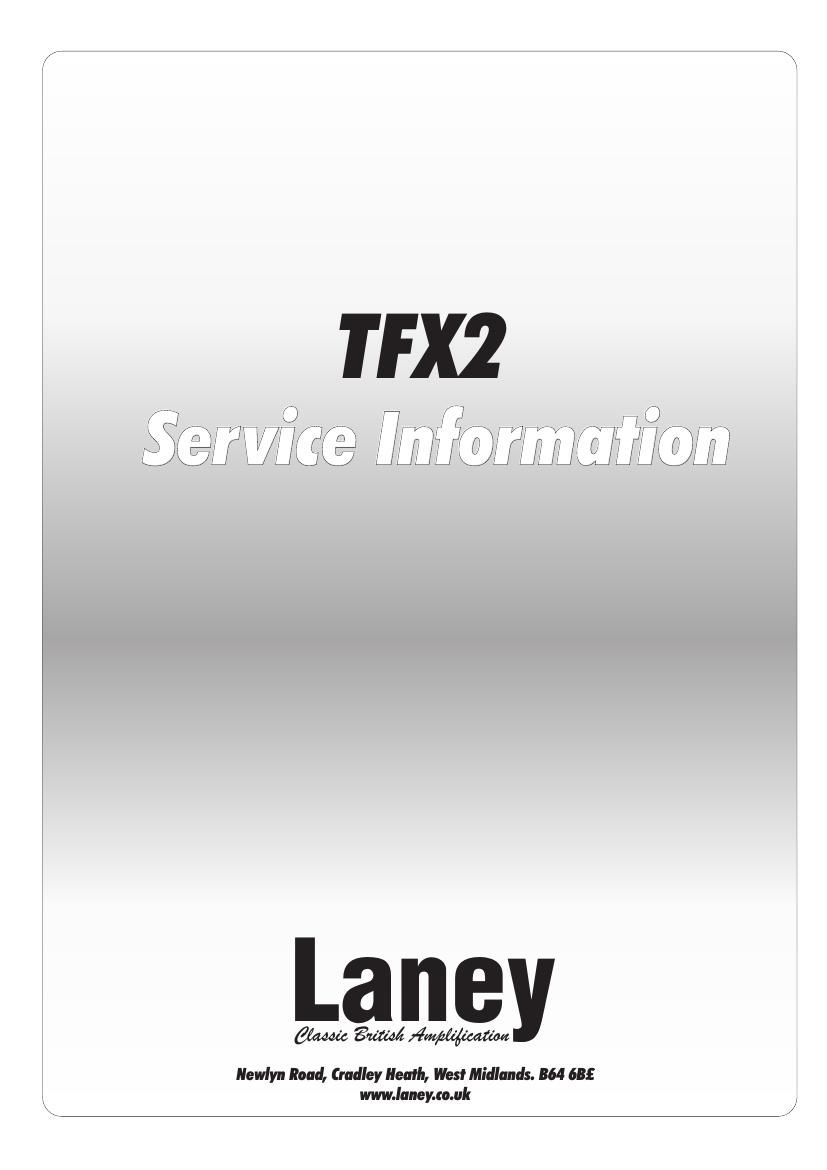 laney TFX2 Service Manual