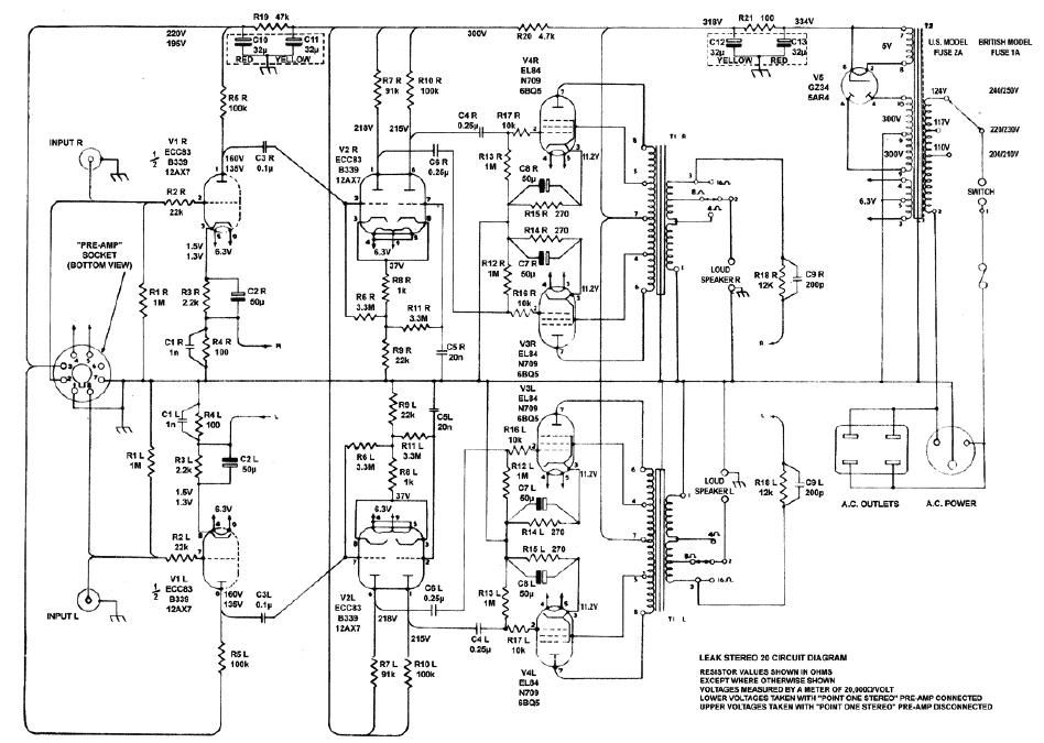 leak stereo 20 schematic