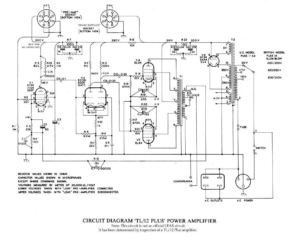 leak tl 12 schematic