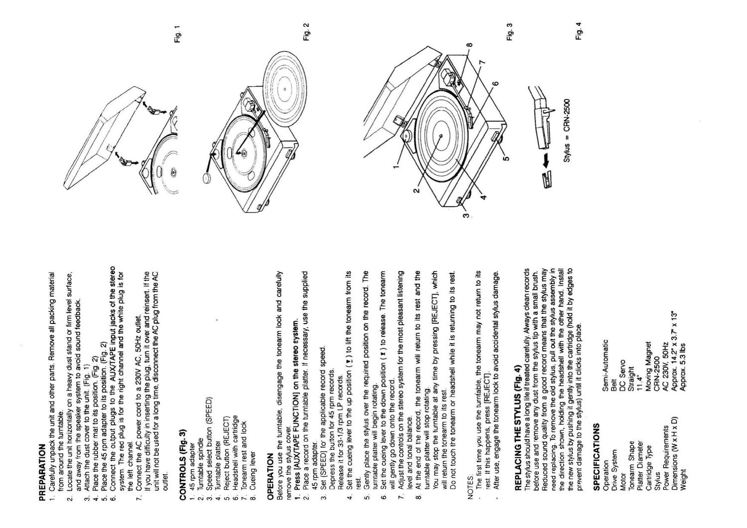 Lenco L 3806 Owners Manual