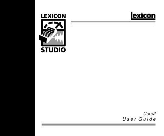 lexicon Core2 User Guide 212