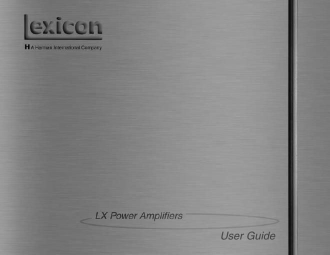 lexicon lx owners manual