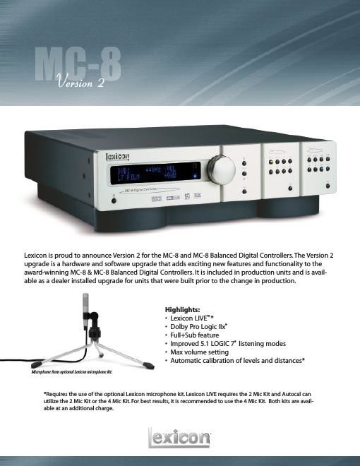 lexicon mc 8 brochure