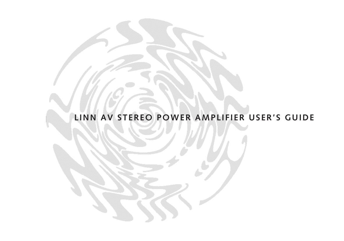 Linn AV 5101 Users Guide