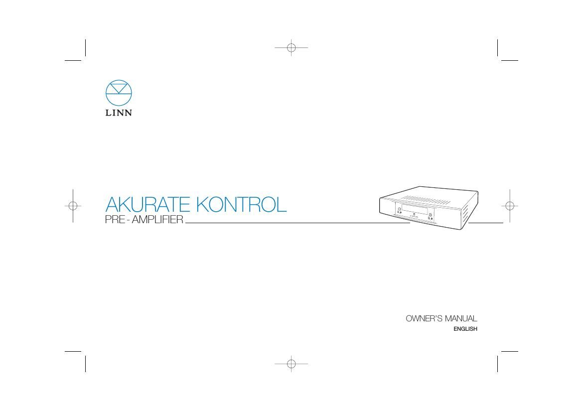 Linn Akurate Kontrol Owners Manual