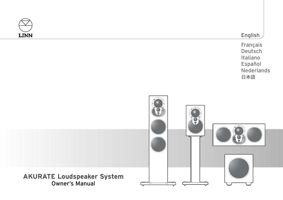 Linn Akurate Loudspeakers System Owners Manual