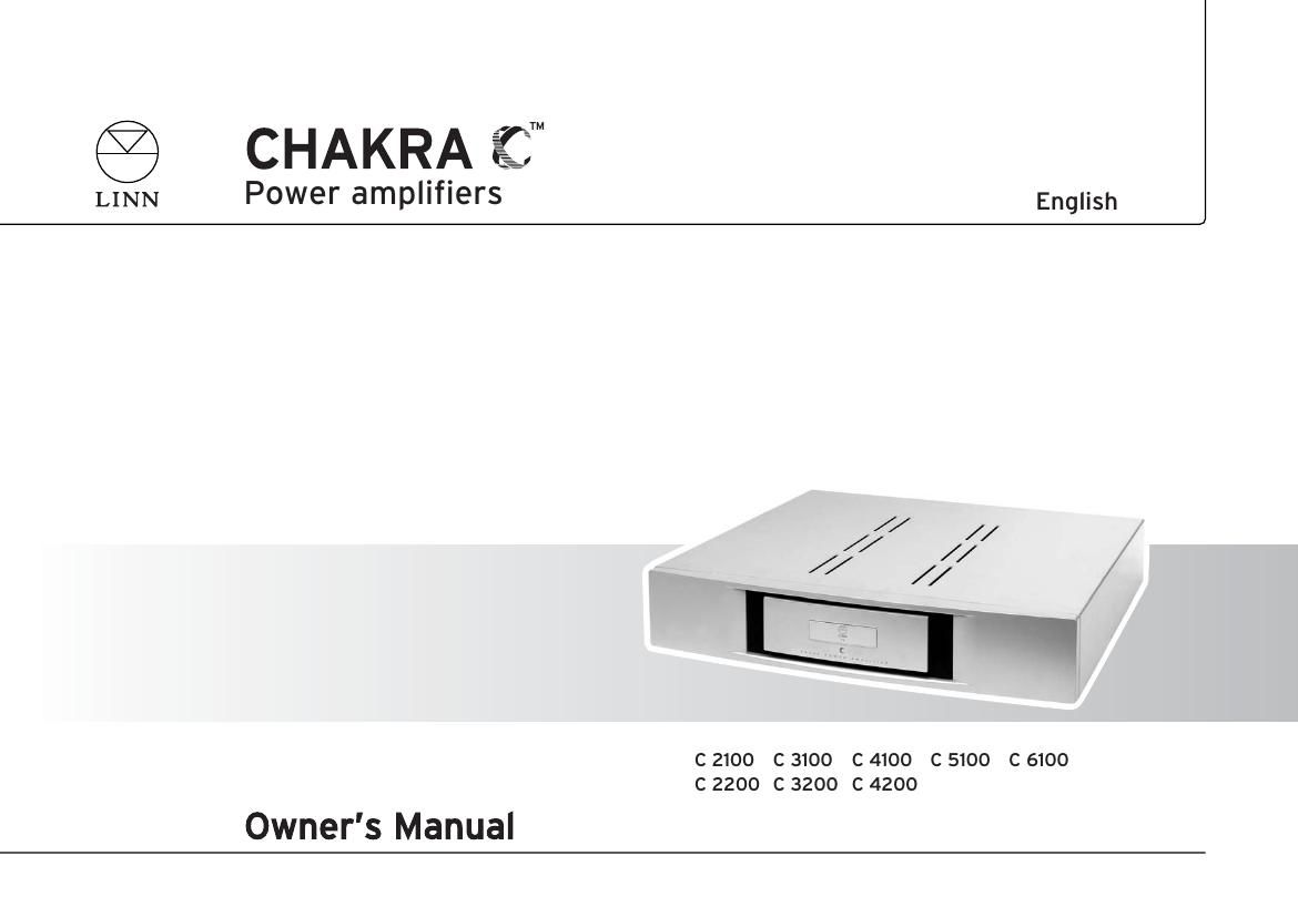 Linn Chakra C2100 C3100 C4100 C5100 C6100 C 2200 C 3200 C 4200 Owners Manual