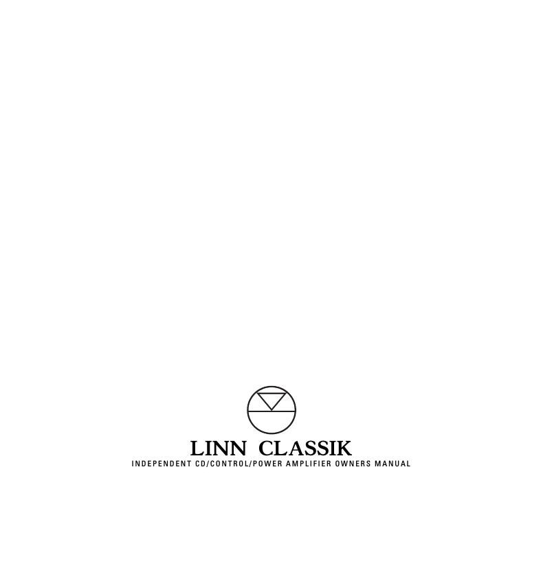 Linn Classik Owners Manual