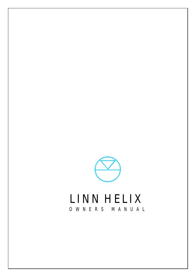 Linn Helix Owners Manual