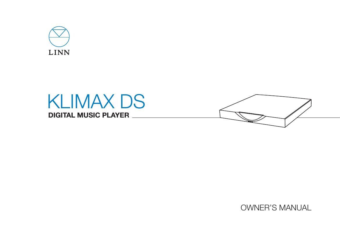 Linn Klimax DS Owners Manual